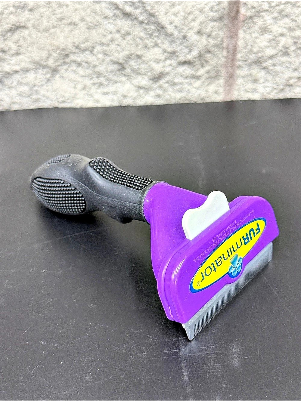 FURminator Undercoat deShedding Tool for Large Dogs, Long Hair Large Dogs Purple